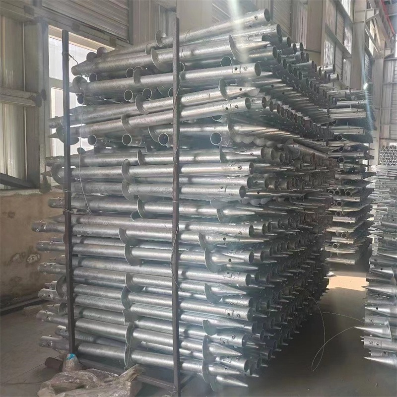 Galvanized Solar Ground Anchor Screw Helical Piles for Prefabricated Light Steel Building