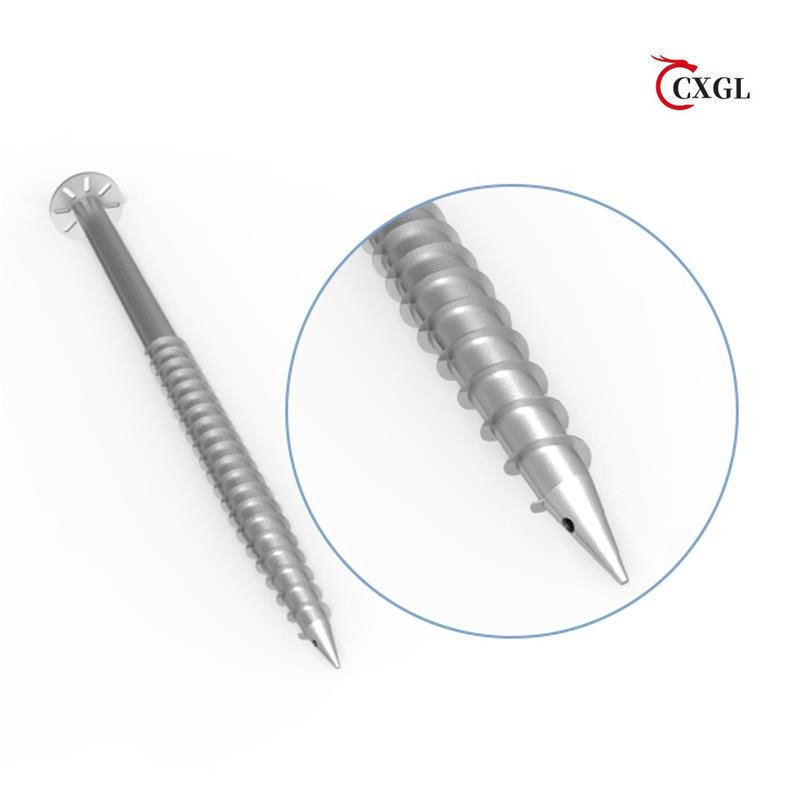 Seamless customized spiral ground anchor helical screw pile ground screw driver screw pile