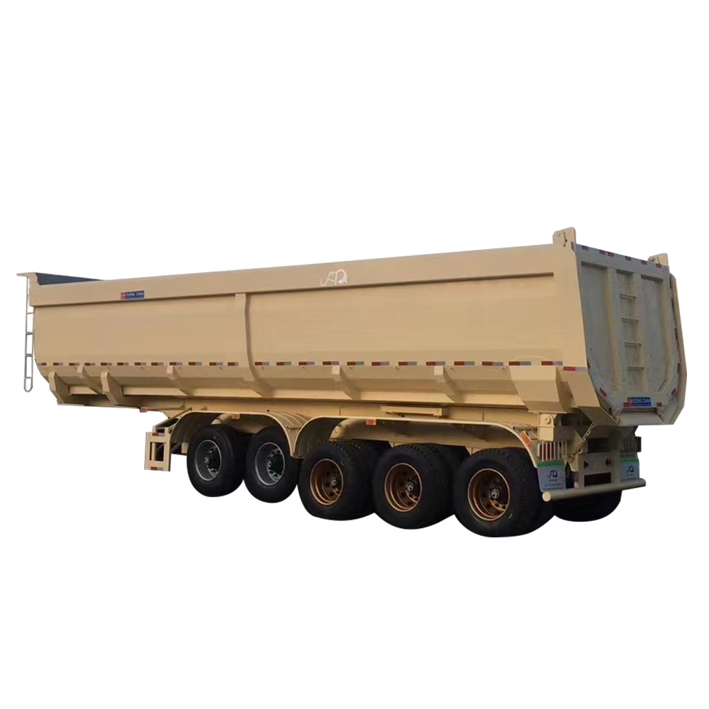 Factory High Quality 3 4 5 Axles Self Dumping Trailer Heavy Duty 40 cbm 45 cbm Tipper Dump Semi Trailer