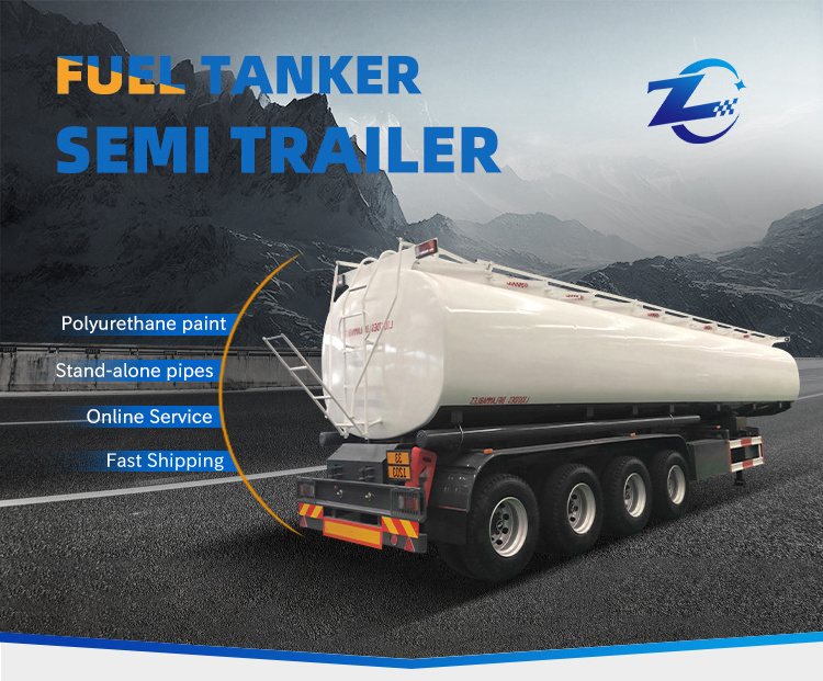 Aluminum Stainless Steel Fuel Tank Semi Trailer Insulation Liquid Nitrogen Oil Tanker Semi-Trailer