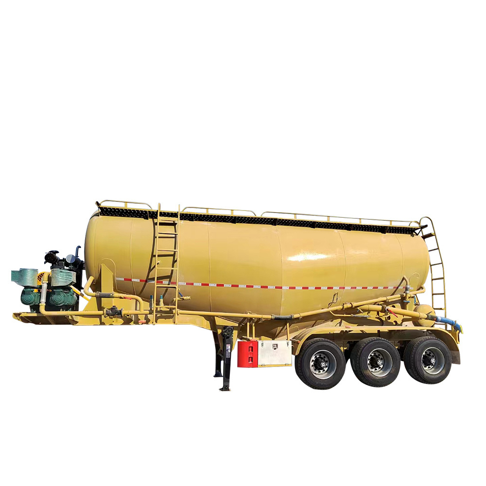 Factory 3 Axle 50 Cubic Powder Tanker Cement Trailer 60 Ton Bulk Cement Dump Tanker Semi Trailers