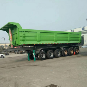 Factory High Quality 3 4 5 Axles Self Dumping Trailer Heavy Duty 40 cbm 45 cbm Tipper Dump Semi Trailer