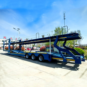 Chinese Hydraulic Double Deck 2 Axles Car Transport Semi Trailer Double Deck Car Carrier Semi Trailer