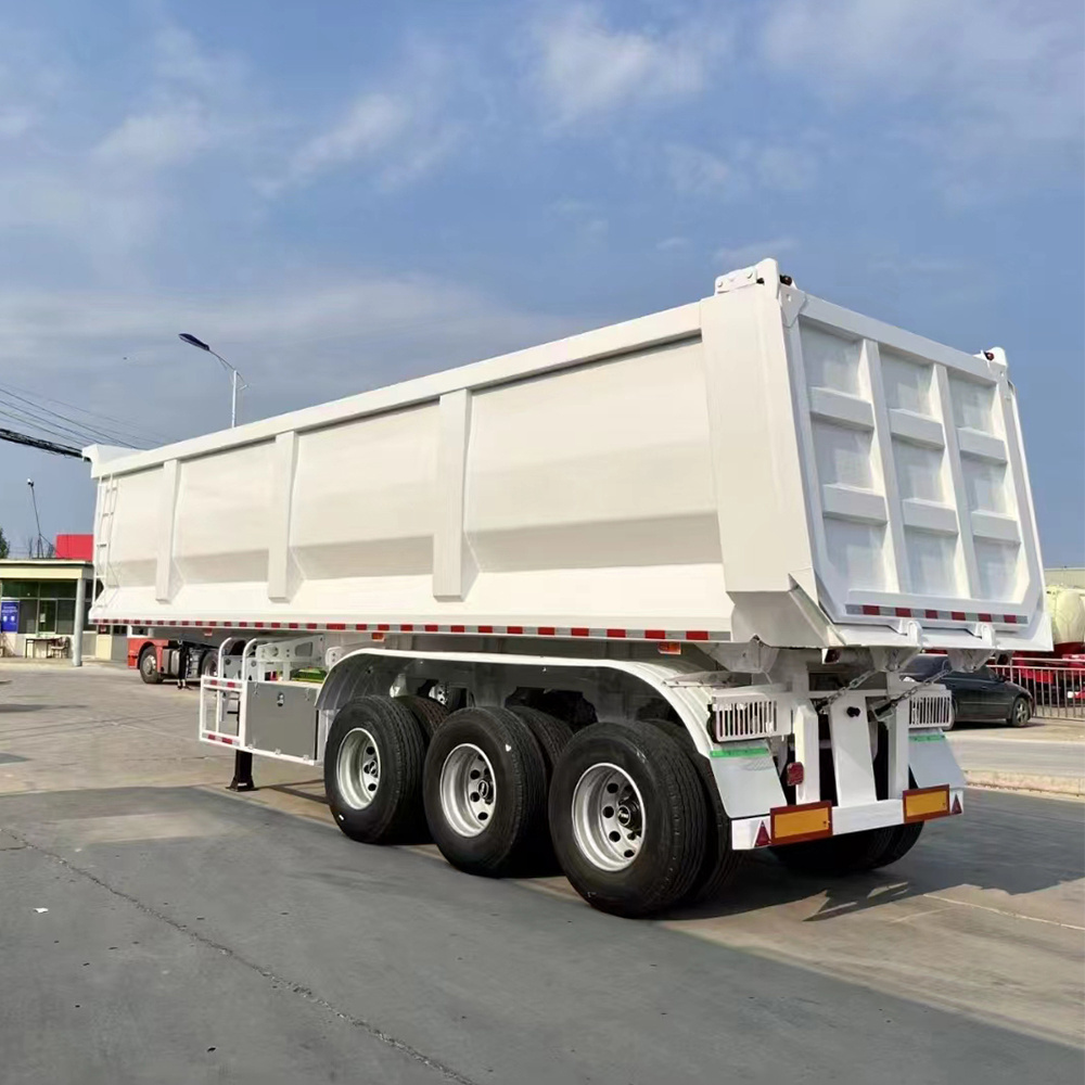 Factory High Quality 3 4 5 Axles Self Dumping Trailer Heavy Duty 40 cbm 45 cbm Tipper Dump Semi Trailer