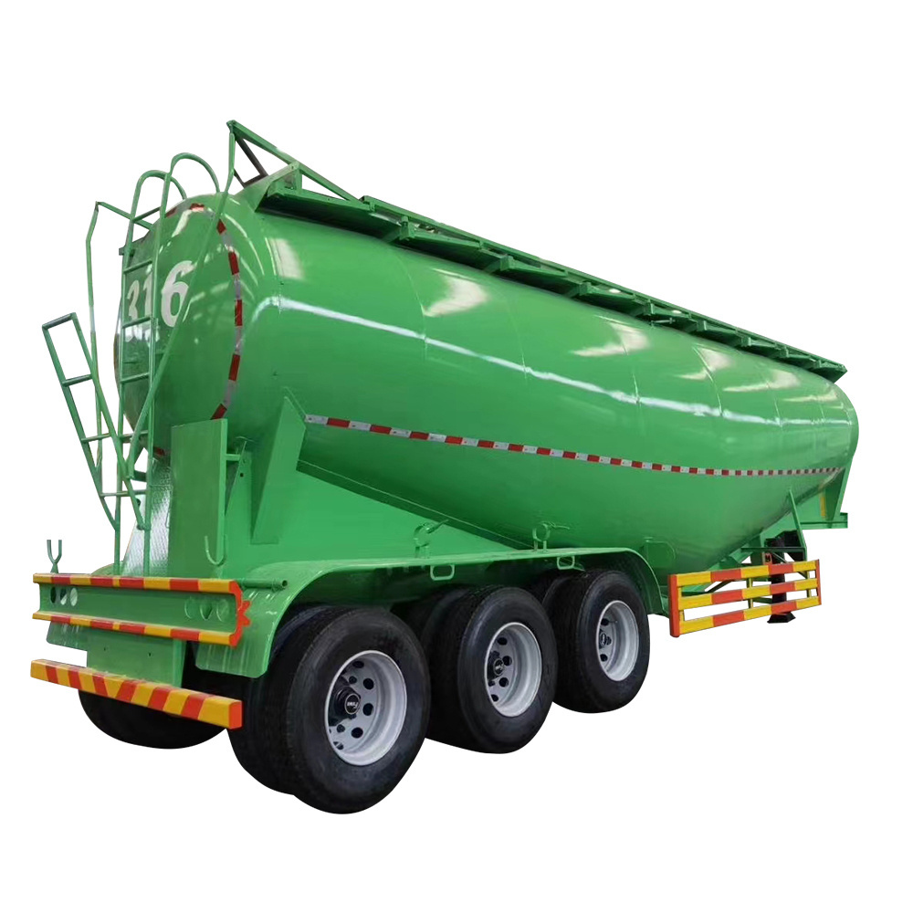 customized Bulk cement powder tank low density material transport trailer fly ash 30 50 square cement tanker semi trailer