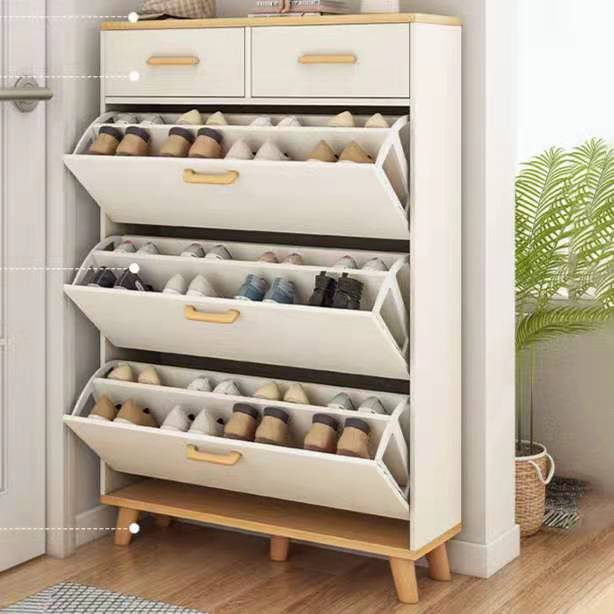 Living room furniture  wooden shoe cabinet shoe racks