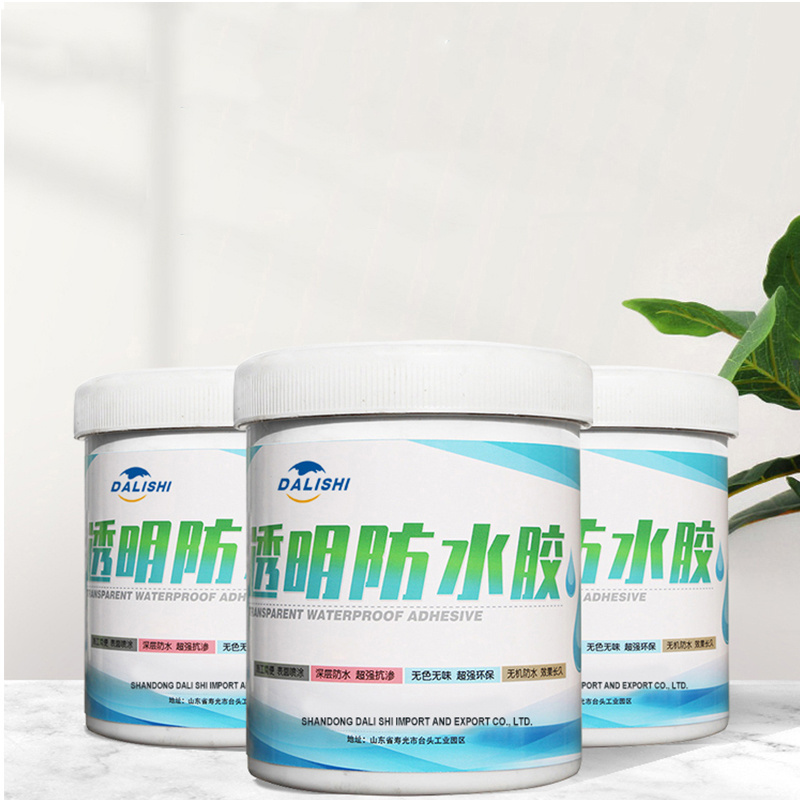 Transparent waterproof glue toilet waterproof paint free smashing brick glue acrylic pure propyl waterproof material