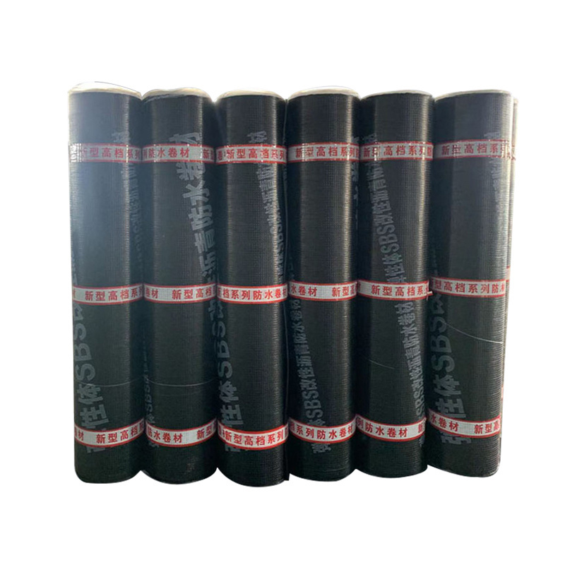 Composite modified asphalt self-adhesive waterproof coil room roof floor leak repair sbs waterproof material