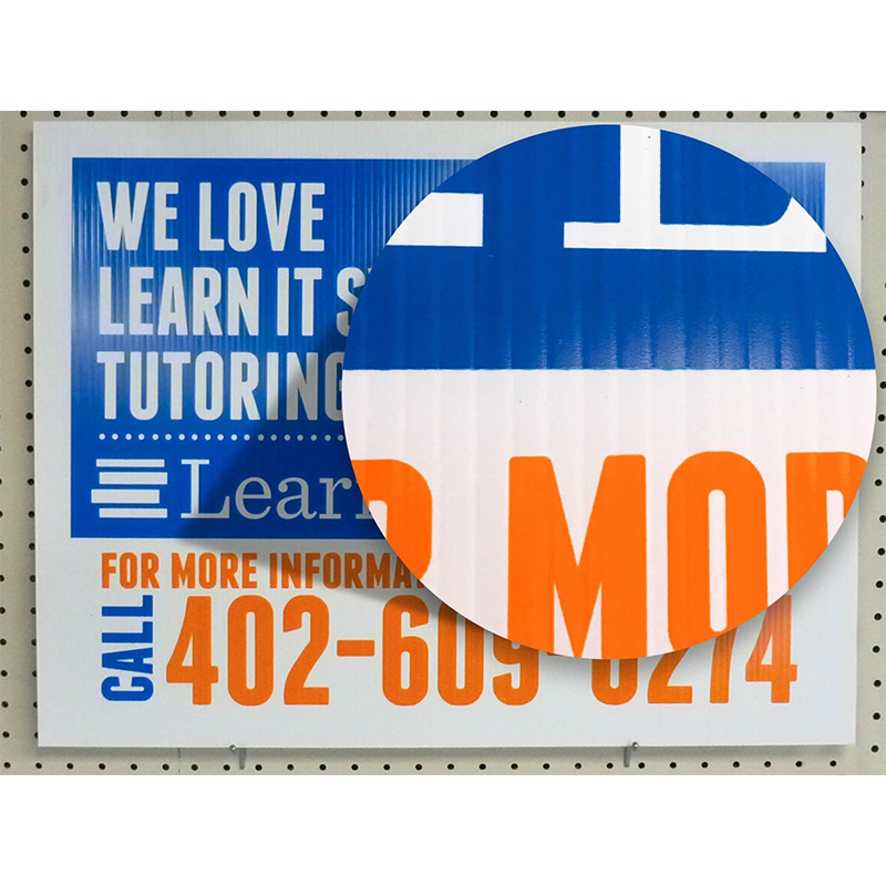 4mm 5mm can be customized 18x24 corrugated Pp board yard signs lawn signs with h piles