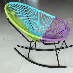 garden outdoor furniture rocking acapulco chair pe rattan patio chair coffee table set