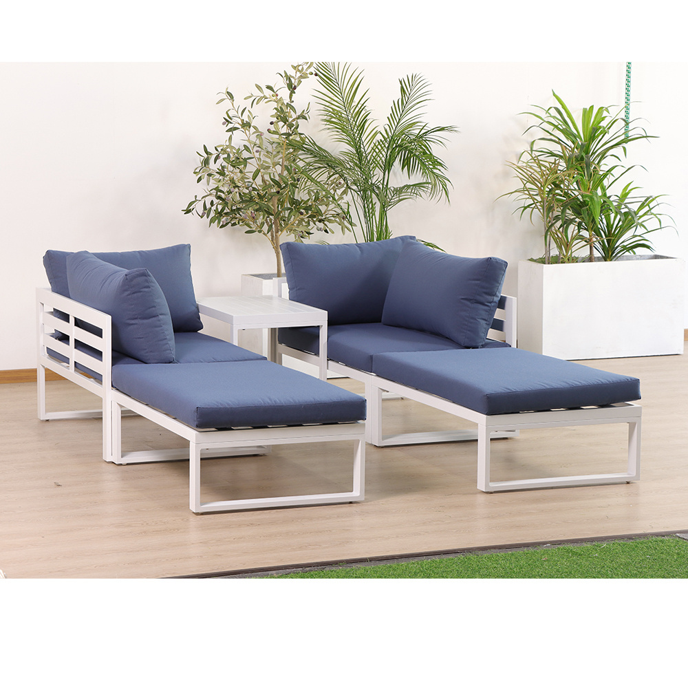 Waterproof Aluminum Cloth Sofa Set Sectional Outdoor/Indoor Furniture for Garden Patio Hotel Dining Park Use