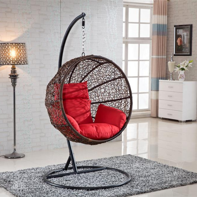 High Quality Plastic Rattan Hammock Swing Chair Indoor and Outdoor Use for Home Garden Hotels Malls for Park Living Room