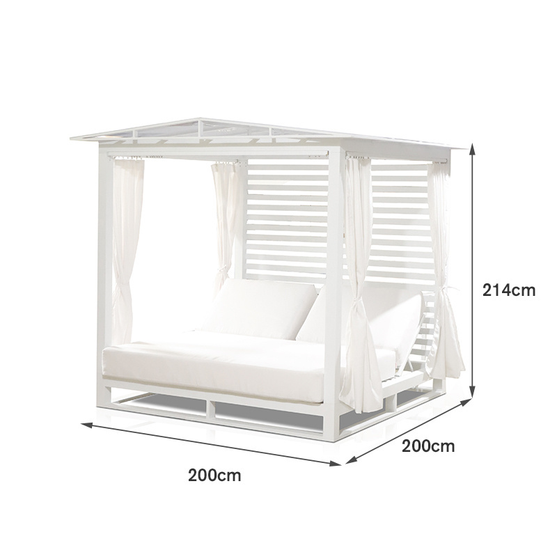 sunbeds for hotel pool double aluminium beach cabana sunbed tanning outdoor daybed with trundle furniture