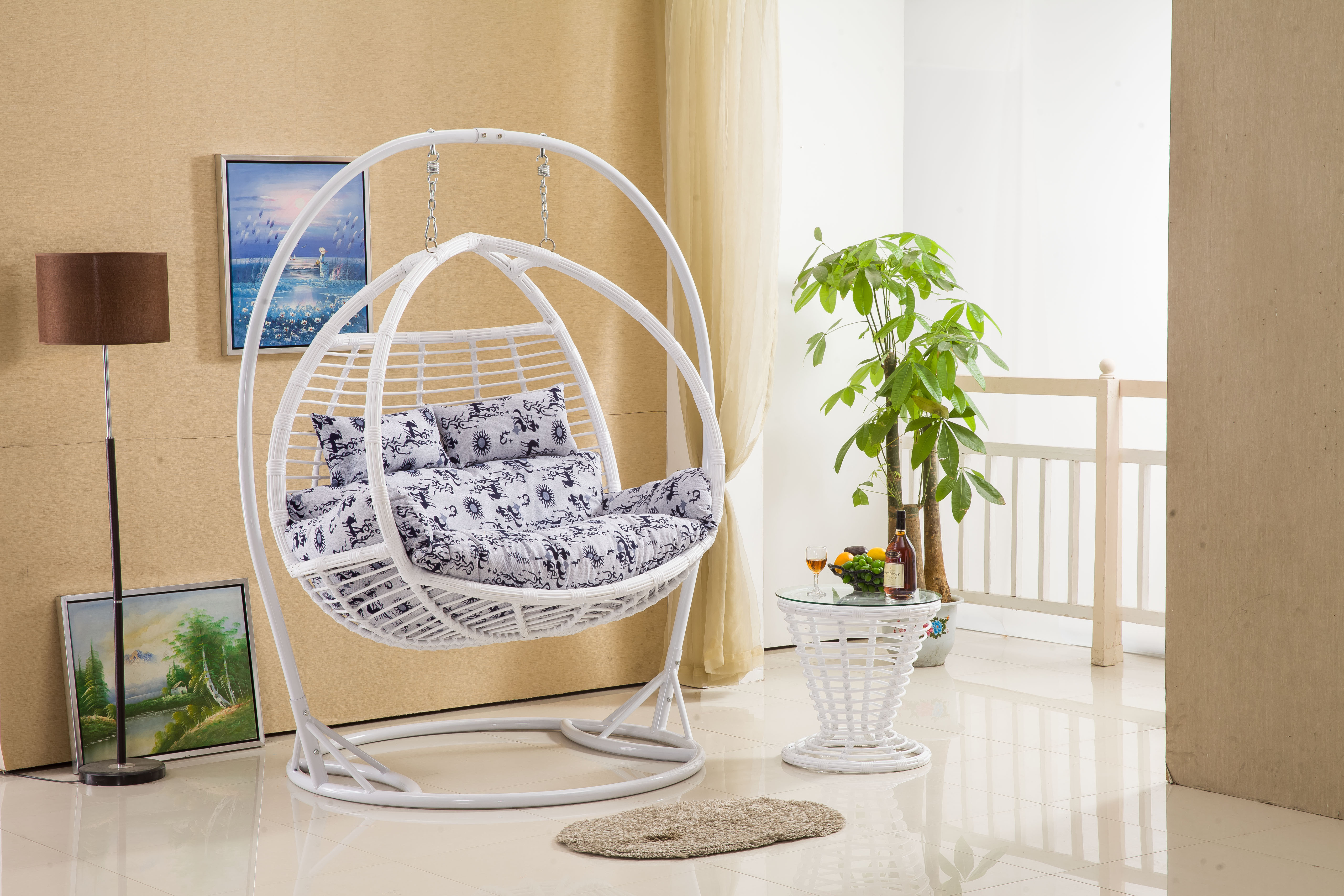 foshan factory patio swings with stand garden hammock cheap porch swing hanging chair