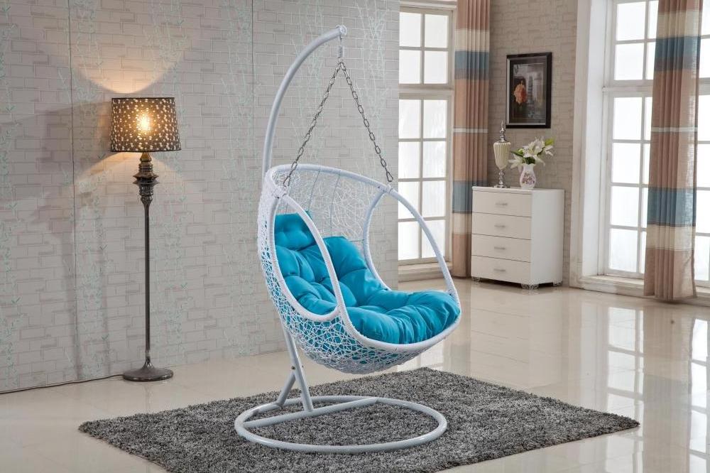 foshan indoor single egg chair with stand modern hanging chair garden hammock porch swings