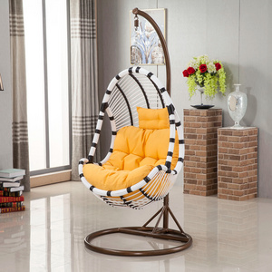 foshan indoor single egg chair with stand modern hanging chair garden hammock porch swings