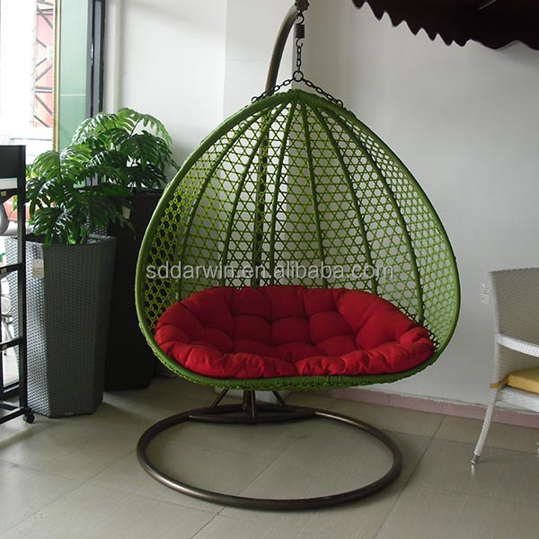 Cheap swing bubble hanging egg chair balcony rattan double outdoor hanging swing chair