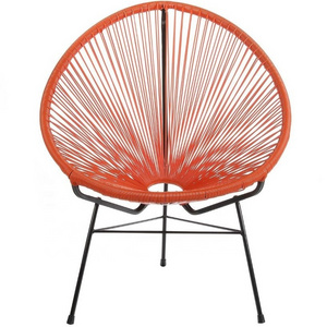 Modern Factory-POPULAR Wicker Acapulco Egg Lounge Chairs Metal Garden Chairs Outdoor Dining Hotel Park Use PE Rattan Design