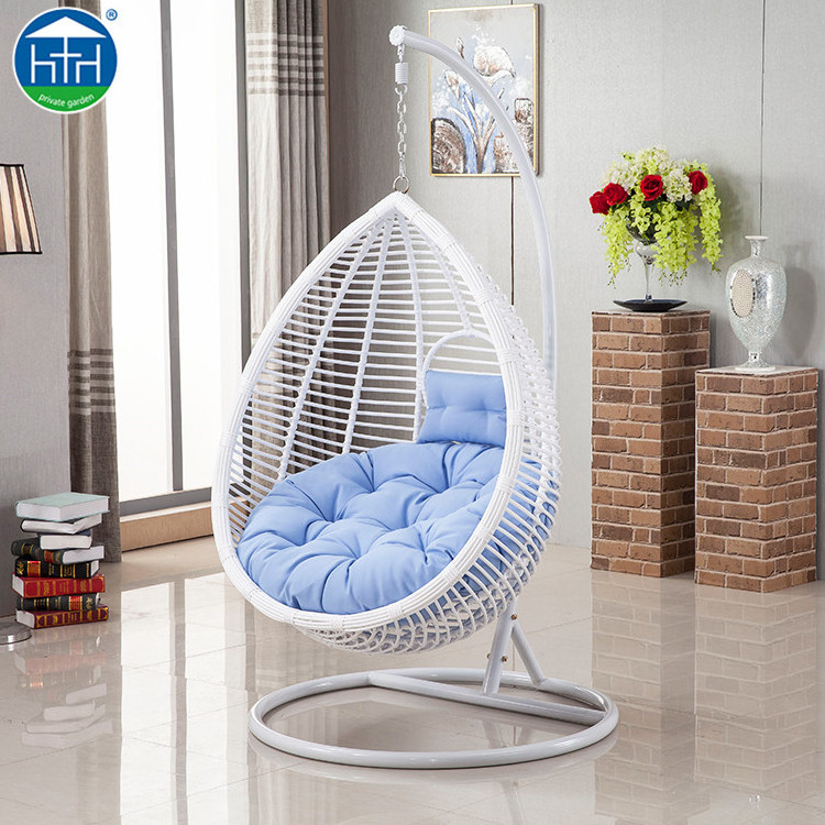 Modern Italian Wicker Rattan Hanging Egg Chair Wholesale Sunroom Outdoor Furniture for Patio Park or Indoor Use