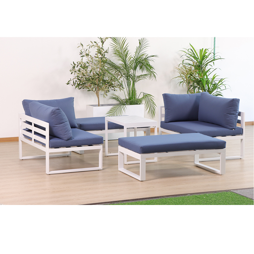 Modern Hotel outdoor lounge sectional patio sofa set aluminum living room outdoor furniture garden sofas