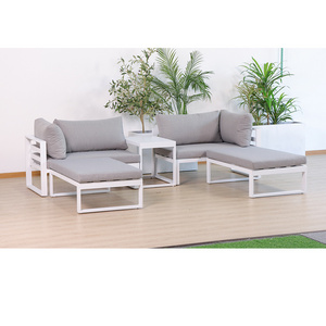 Modern Hotel outdoor lounge sectional patio sofa set aluminum living room outdoor furniture garden sofas