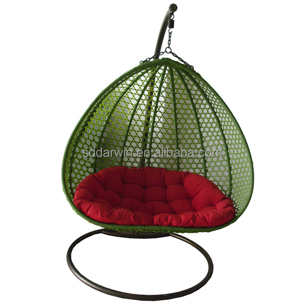 Cheap swing bubble hanging egg chair balcony rattan double outdoor hanging swing chair