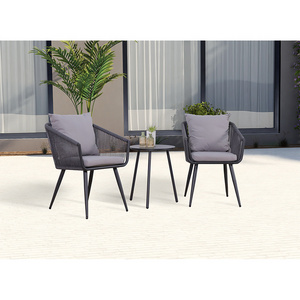 rope patio chair set furniture with outdoor table garden dining chair restaurant balcony furniture