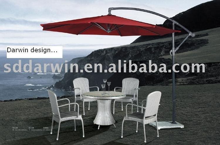 Outdoor Dining Set Cafe Furniture High Quality PE Rattan Garden Restaurant Wicker Table and Chair Set Patio Furniture