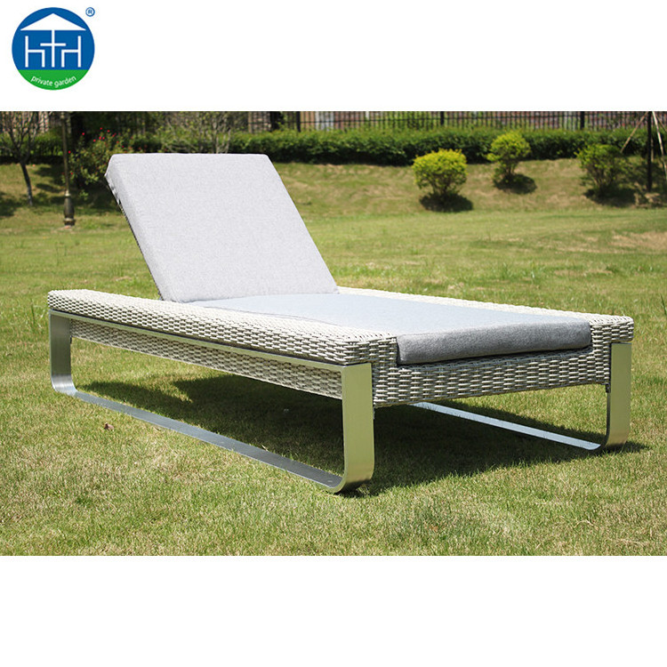 Black Rattan Loveseat Fabric-Covered Wicker Metal Frame Patio Sofa for Villa or Hotel with Aluminum Frame and Mail Packing