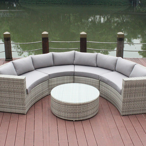 cheap L shape Design rattan wicker sofa set furniture outdoor furniture