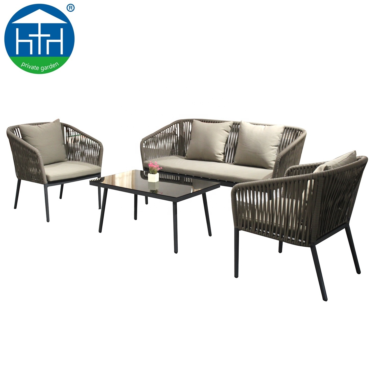 muebles de jardin cheap rattan wicker garden set rope furniture patio balcony outdoor sofa set