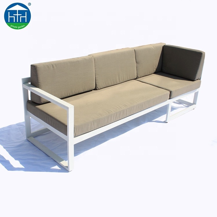 Aluminum outfoor furniture Low Price 3 Piece terraza muebles  Cheap Outdoor Sofa