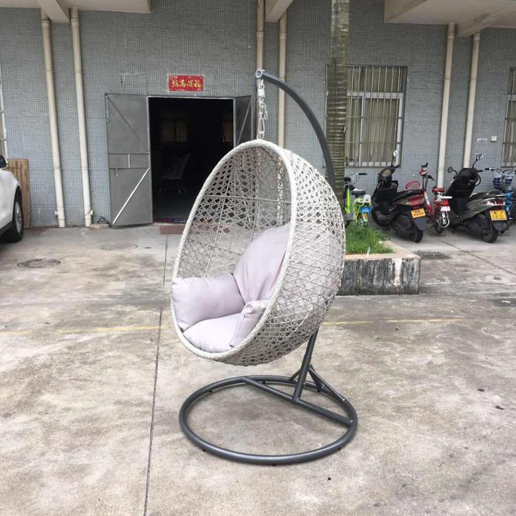 China modern high quality egg swing chair hanging outdoor garden swings factory