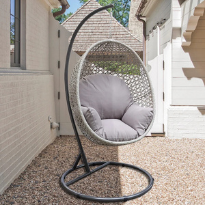 Best Selling Modern Design Wicker Outdoor Hanging Chair Single Swing for Gym Patio Furniture Use Aluminum PE Rattan Balcony