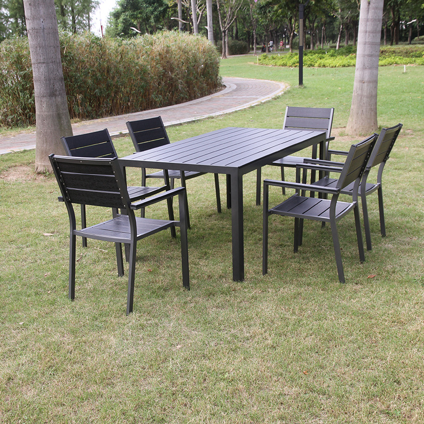 best  elegant dining table extended and 6 chairs	table and chairs outdoor villa dining set