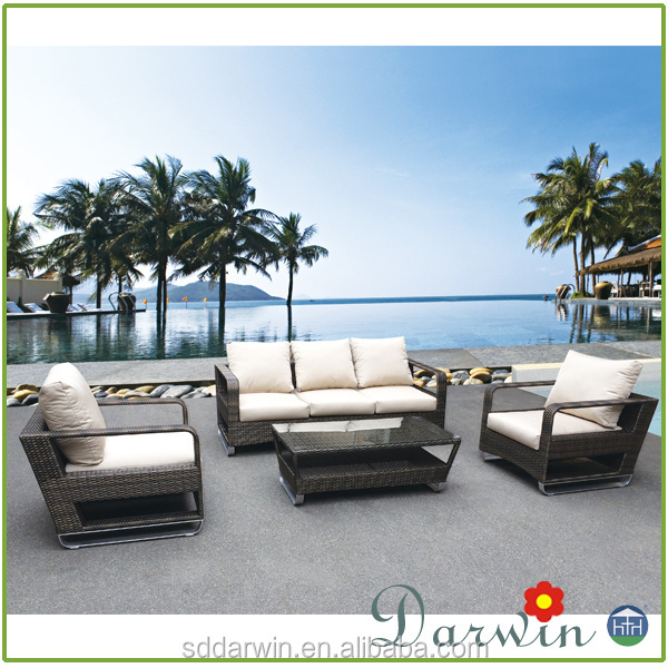 foshan darwin furniture leisure wicker/rattan outdoor furniture outdoor couch