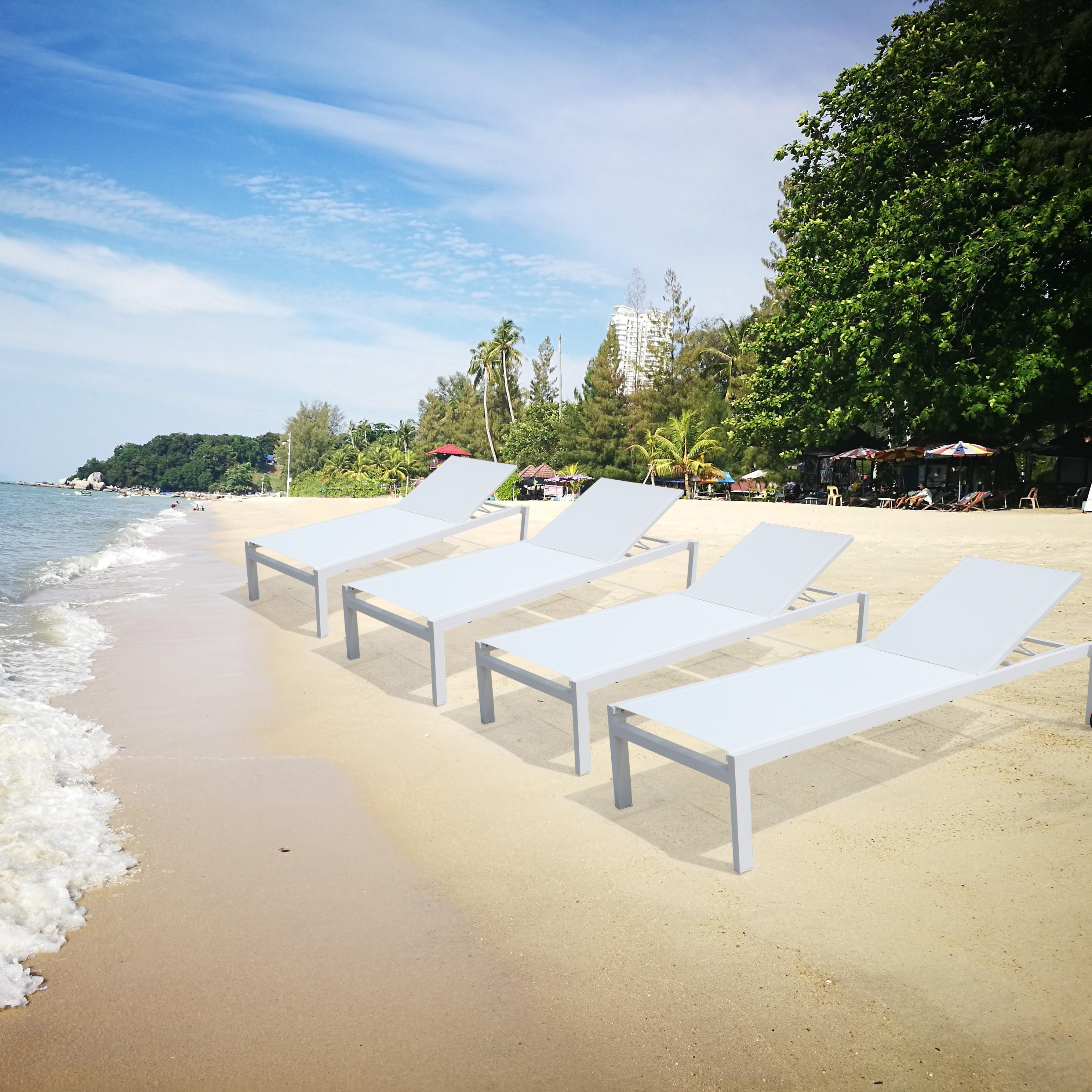 China supplier garden benches lounges chaise beachy sun lounger outdoor sun chaise lounge