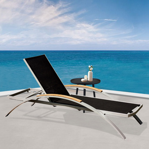 lounge outdoor sun lounger beach chaise lounge chairs folding chair mesh hotel pool sun lounger