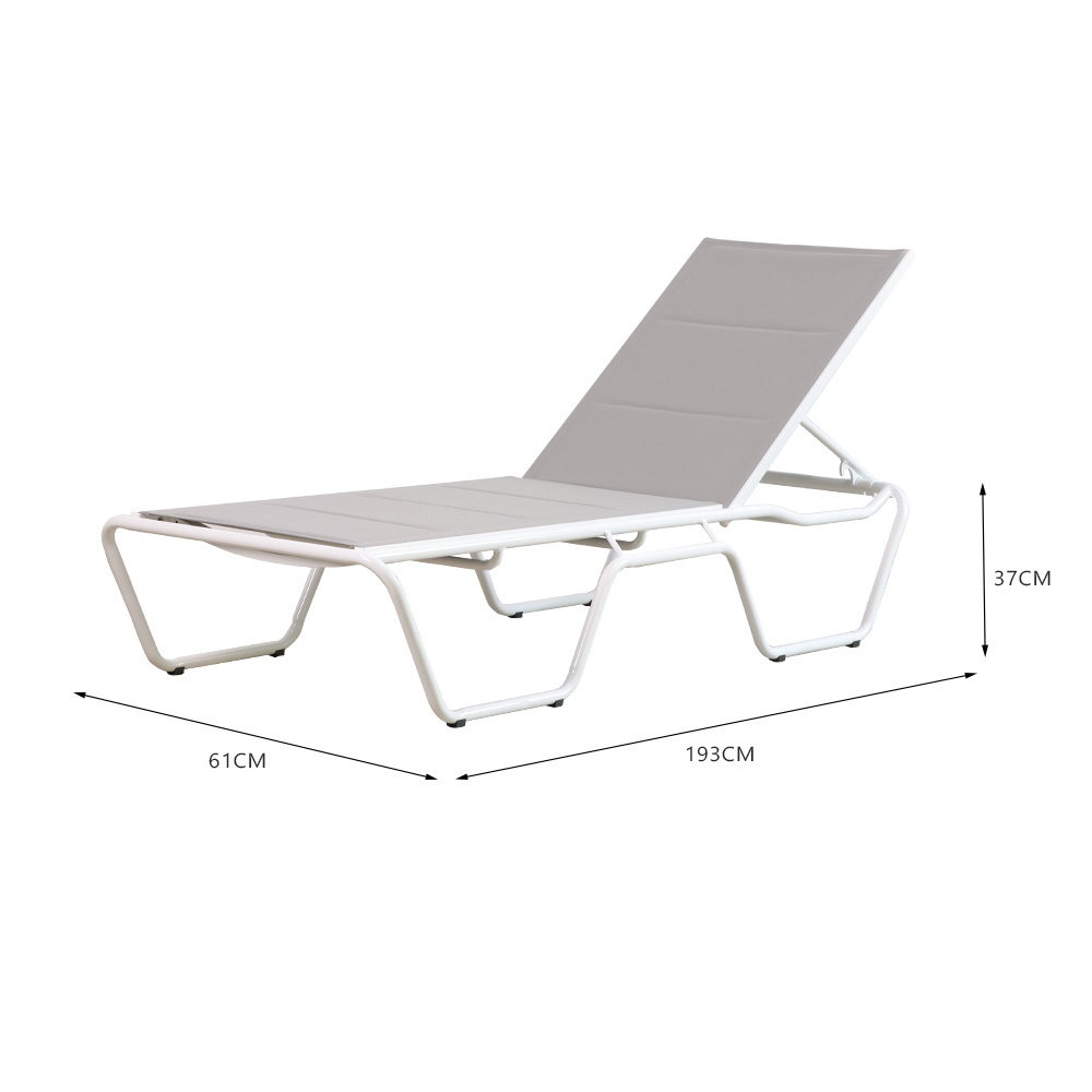 Luxury Swimming Pool Sun Lounge Chairs High Quality Garden Loungers Outdoor Chaise Lounge Hotel Furniture Canopy Bed Modern 5pcs