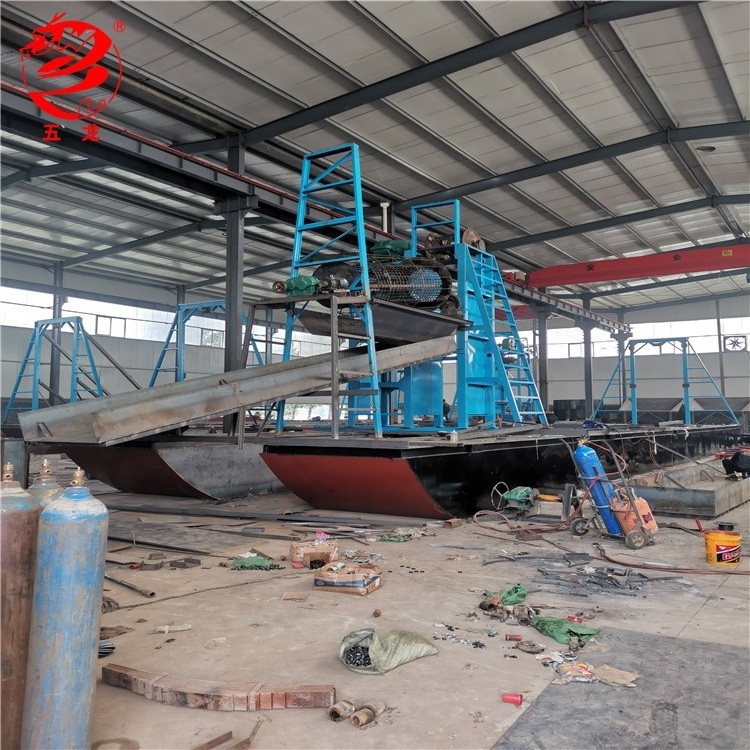 Used best-selling 250 cutter suction dredger, gold panning boat for sale