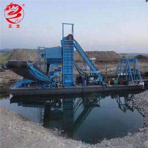 Used best-selling 250 cutter suction dredger, gold panning boat for sale