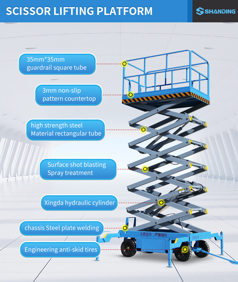 Scissor Lift Platform For Wheelchair Electric Scissor Lift Platform