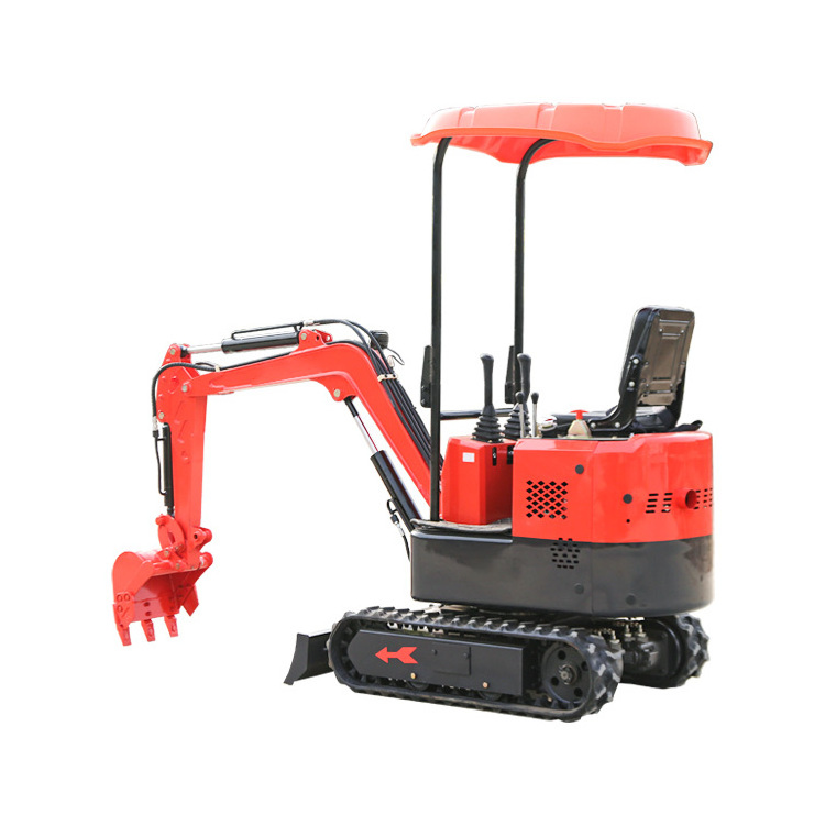 1ton mini bagger small excavator for garden 8.6kw 360 degree rotation  miniexcavador Agricola Mini excavadora