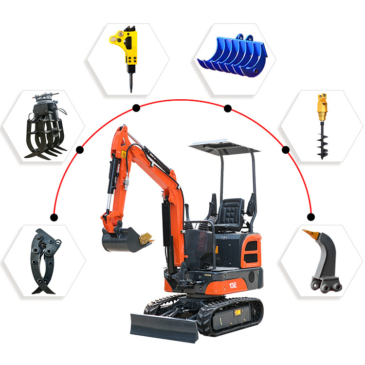 FREE SHIPPING! Hyundai used kubota/yanmar engine 1000kg small digger CE/EPA/EURO 5 compact mini excavators 1 ton prices