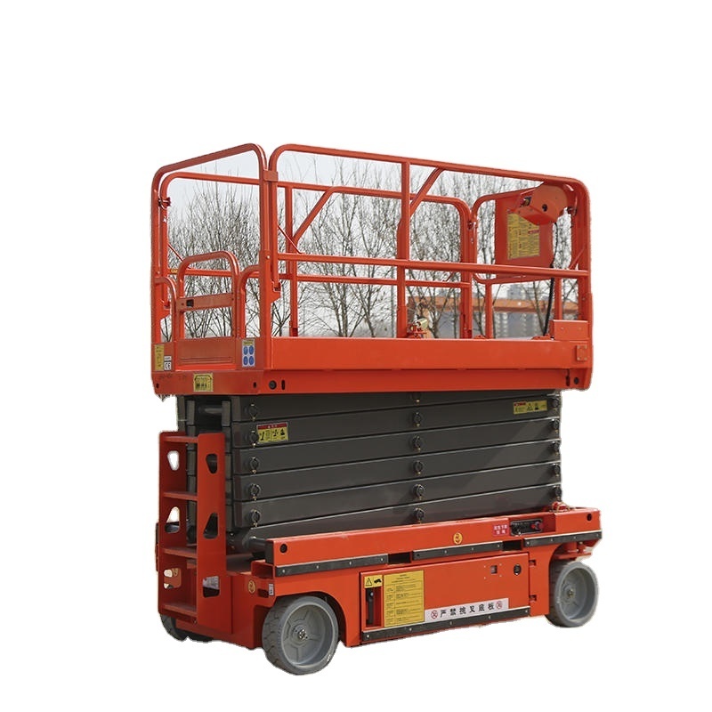 4-18m hydraulic scaffolding manlift elevated platform mobile tracked scissor work platform lift