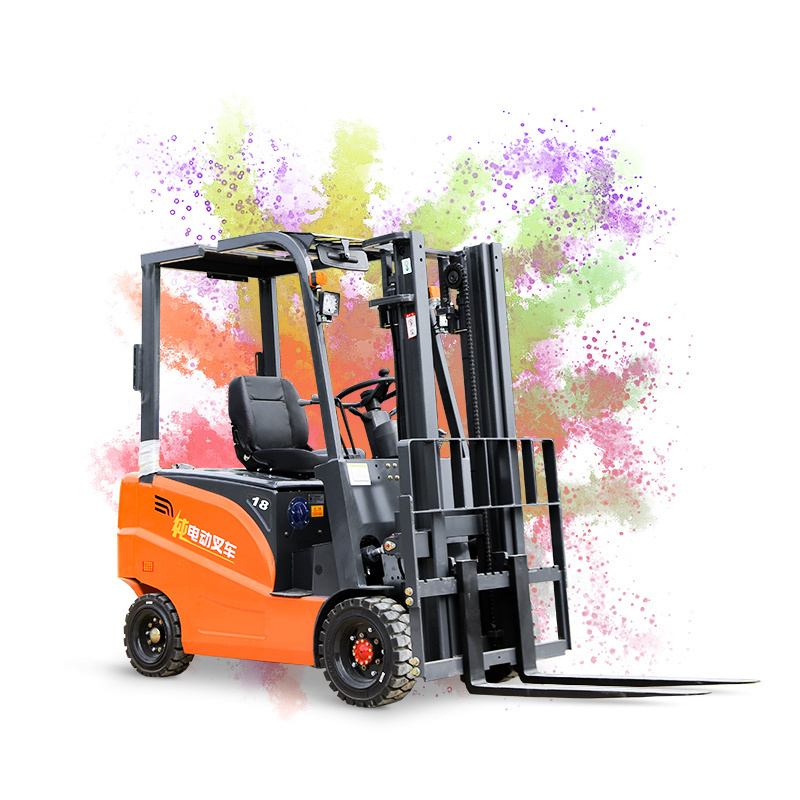 Promotion Mini Forklift 1/1.5/2/2.5/3Ton 4-wheel Electric Forklift hot sale 2t forklift truck price AC Motor solid tires