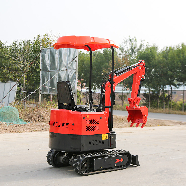 1ton mini bagger small excavator for garden 8.6kw 360 degree rotation  miniexcavador Agricola Mini excavadora