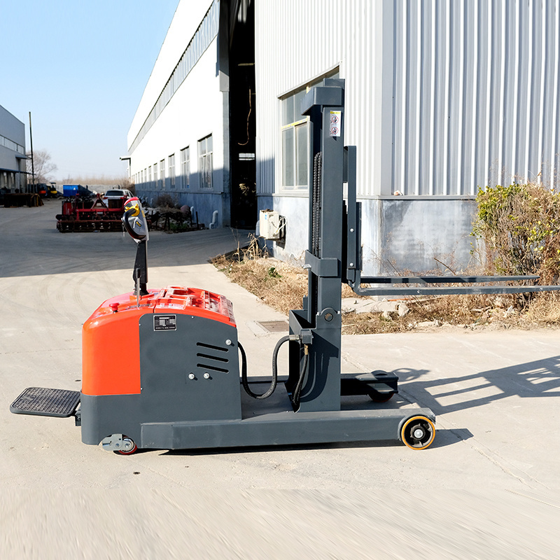 CE Approval Moving Forward Electric Forklift Legless Stacker Automatic Hydraulic Lift  Small Loading And Unloading Stacker