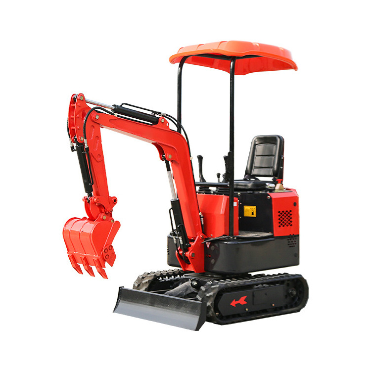 1ton mini bagger small excavator for garden 8.6kw 360 degree rotation  miniexcavador Agricola Mini excavadora