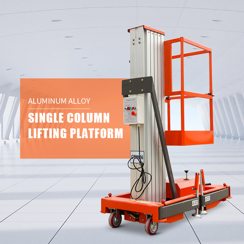 Single Aluminium Alloy Lifting Platform truck mounted scissor lift